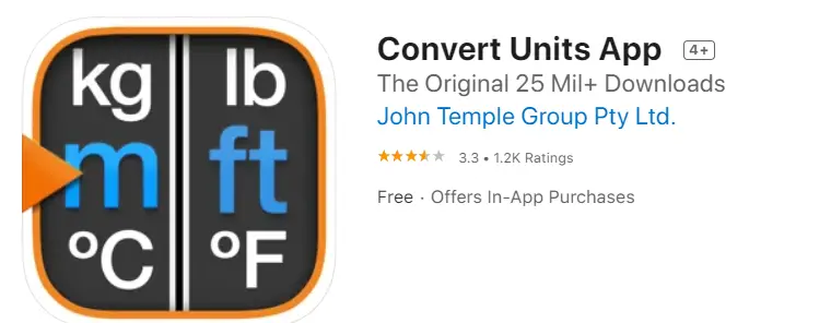 Convert Units banner