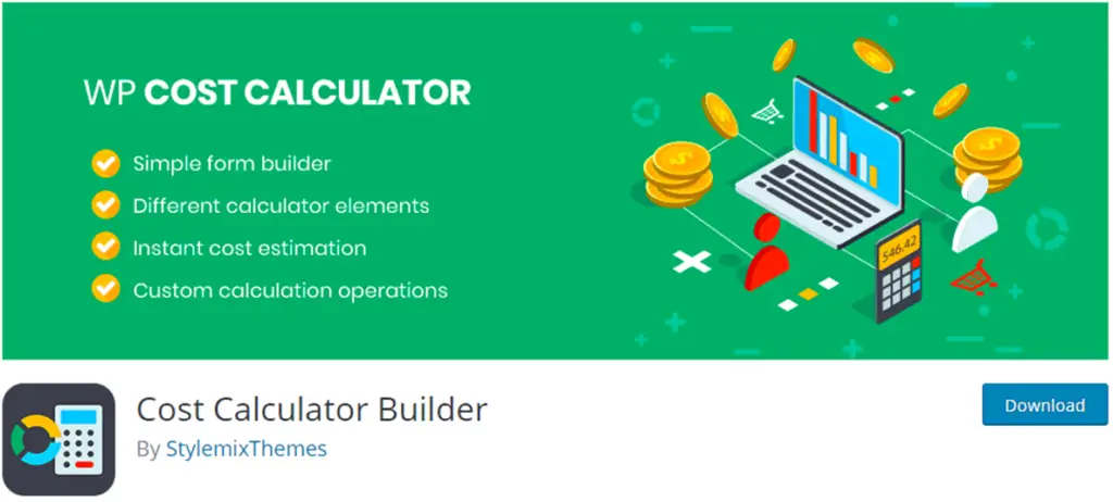 Cost Calculator Builder banner