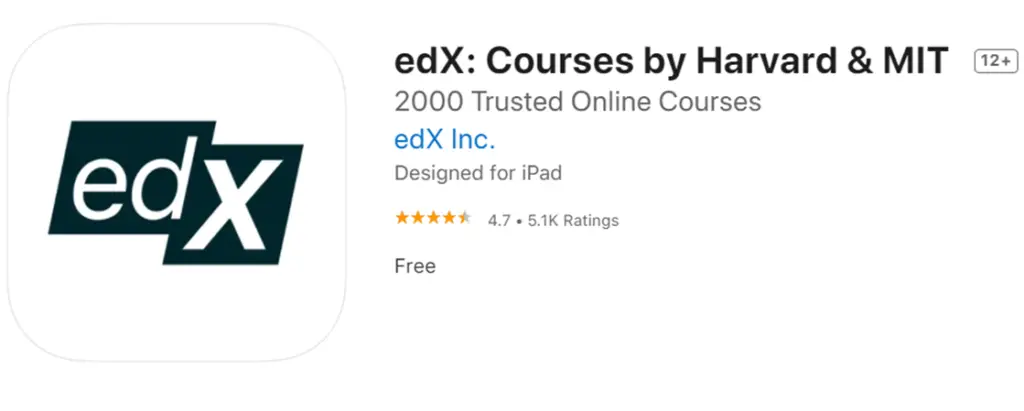 edX Courses banner
