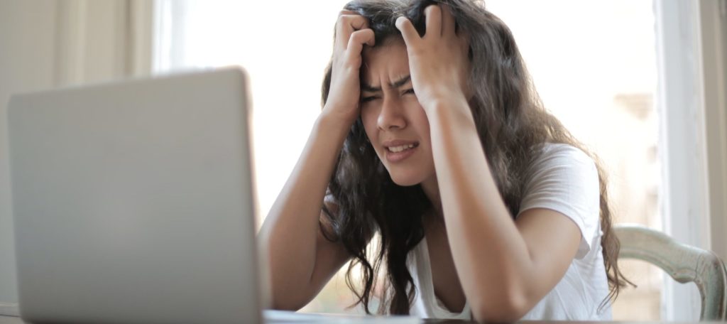Image of woman frustrated