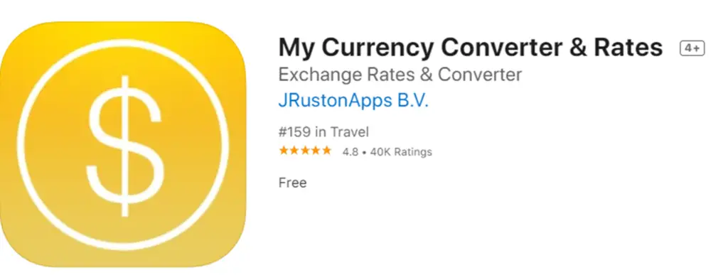 My Currency Converter banner