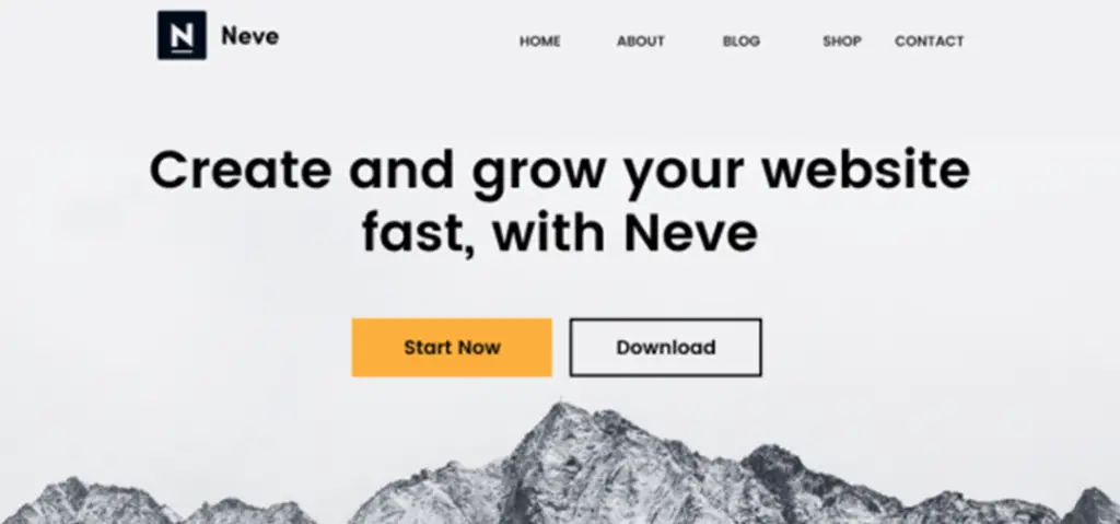 Neve homepage