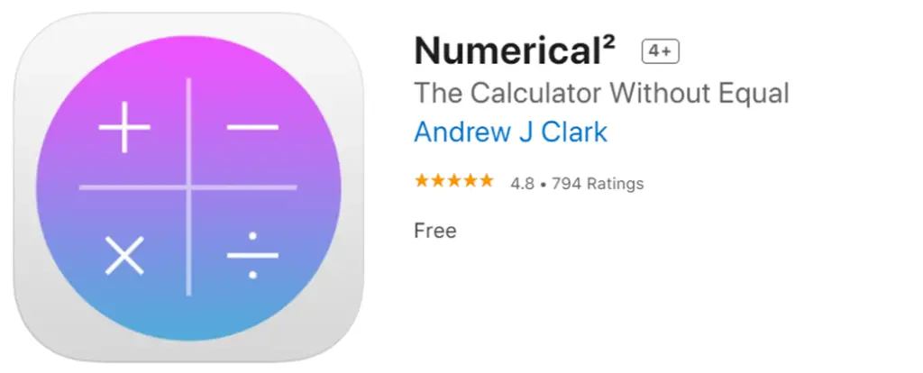 Numerical icon and name
