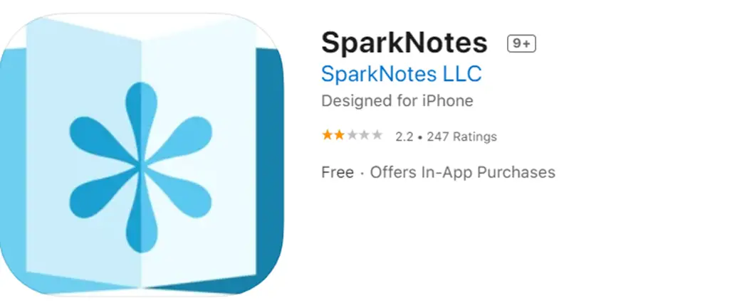SparkNotes homepage