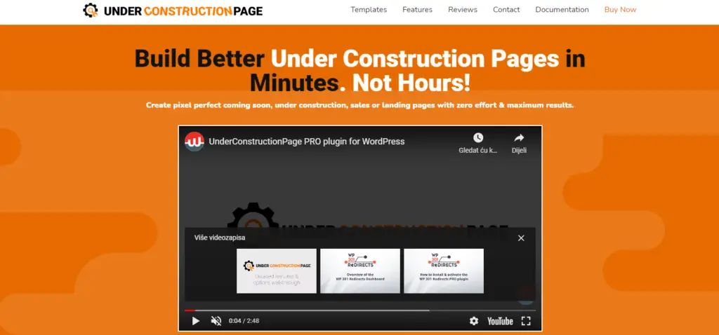 Under Construction Page homepage
