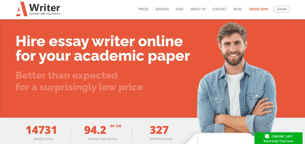 A-writer homepage