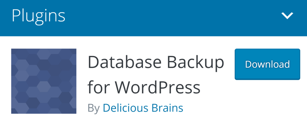Database Backup for WordPress banner 
