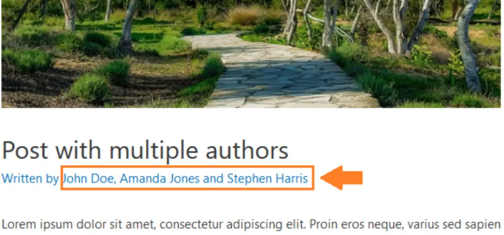 Multiple Author Post example