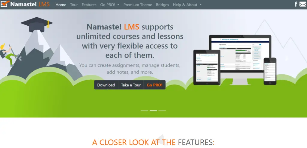 Namaste homepage