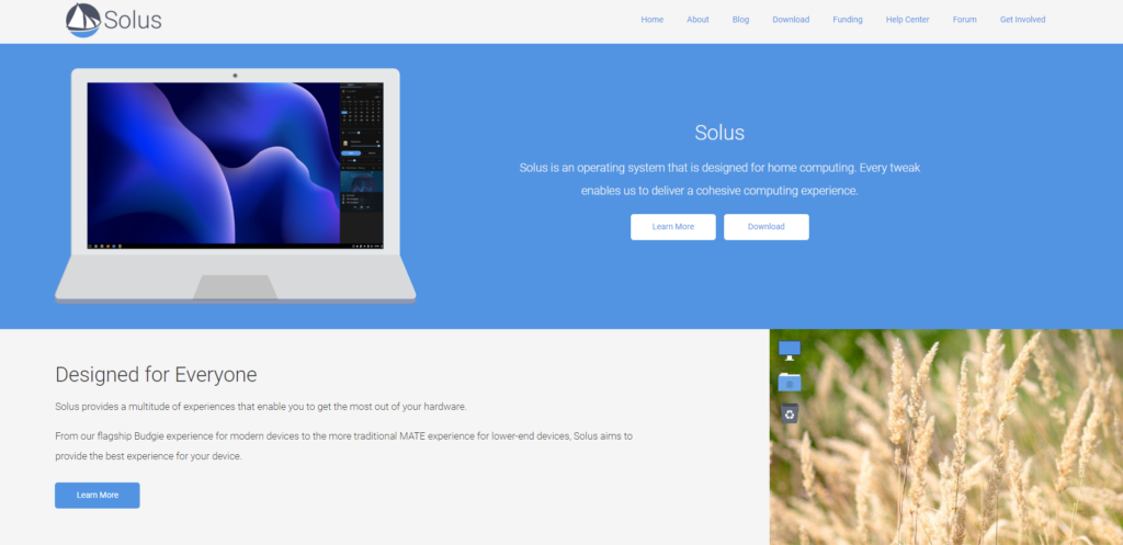 Solus website